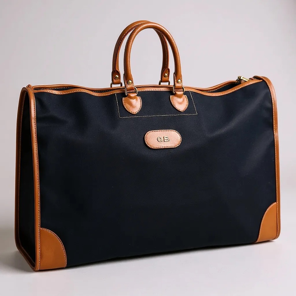 T. Anthony Elegant Leather Weekender Duffle Travel Canvas  Bag UNISEX - Picture 2 of 11